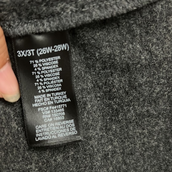 NWOT 3X Studio 1886 Grey Cowel Neck Sweater Dress with pockets - Picture 4 of 13